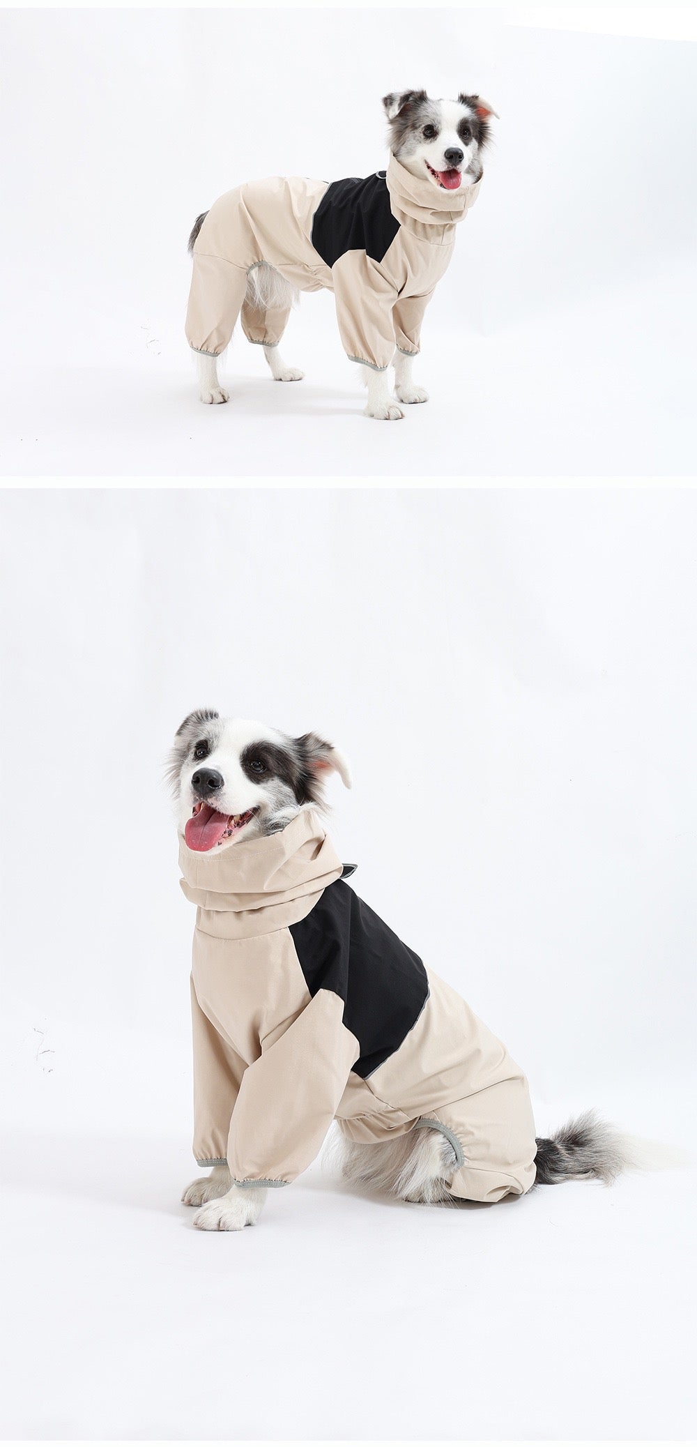 Waterproof Dog Coat, Reversible Dog Jacket for Medium Dogs, Adjustable Durable Doggie Winter Coat Warm Puppy Cold Weather Apparel from Small to Large Breed