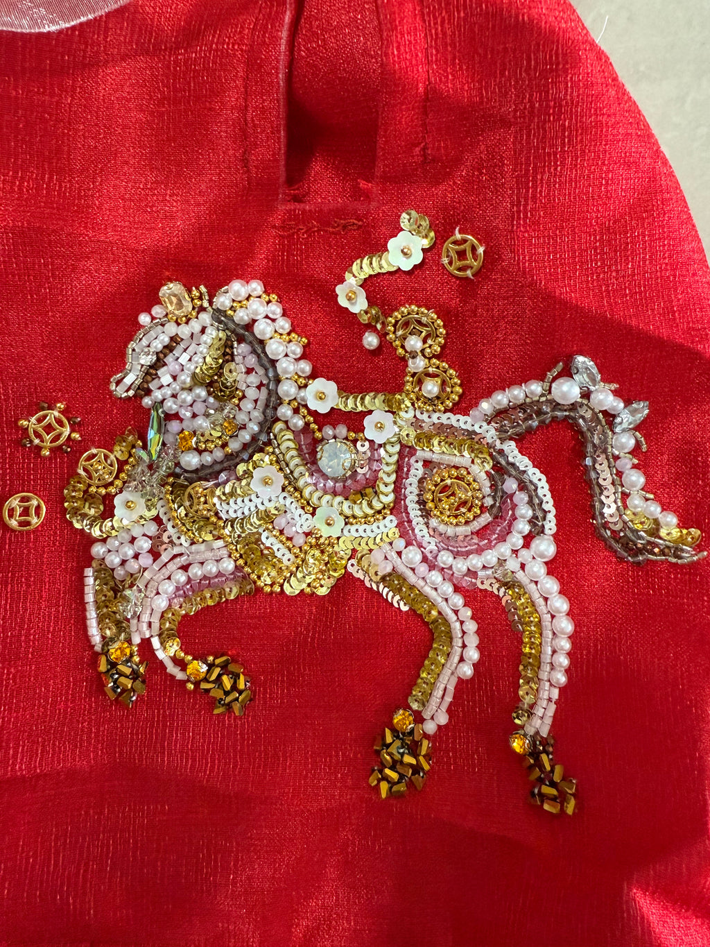 Chinese Horse Year Pet Dog Dress Shirt Puppy Skirt Cute Doggie Dress Summer Clothes Dog Apparel for Small Dogs and Cats